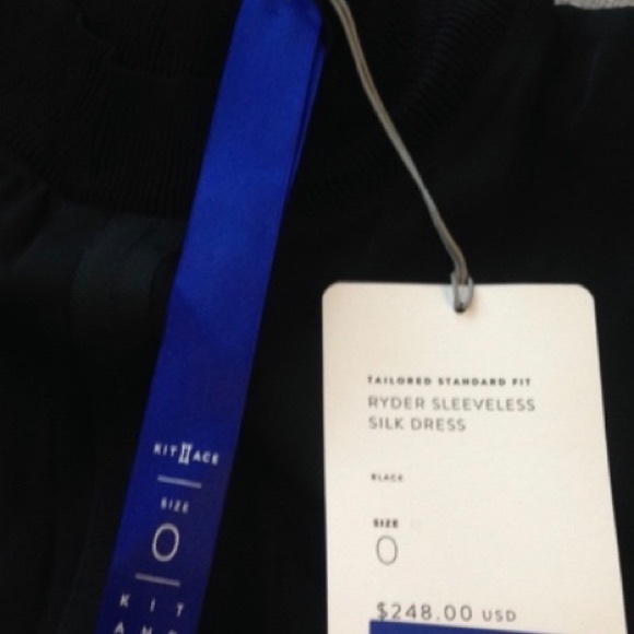 NWT Kit + Ace Black Silk Sleeveless Dress - Picture 4 of 4